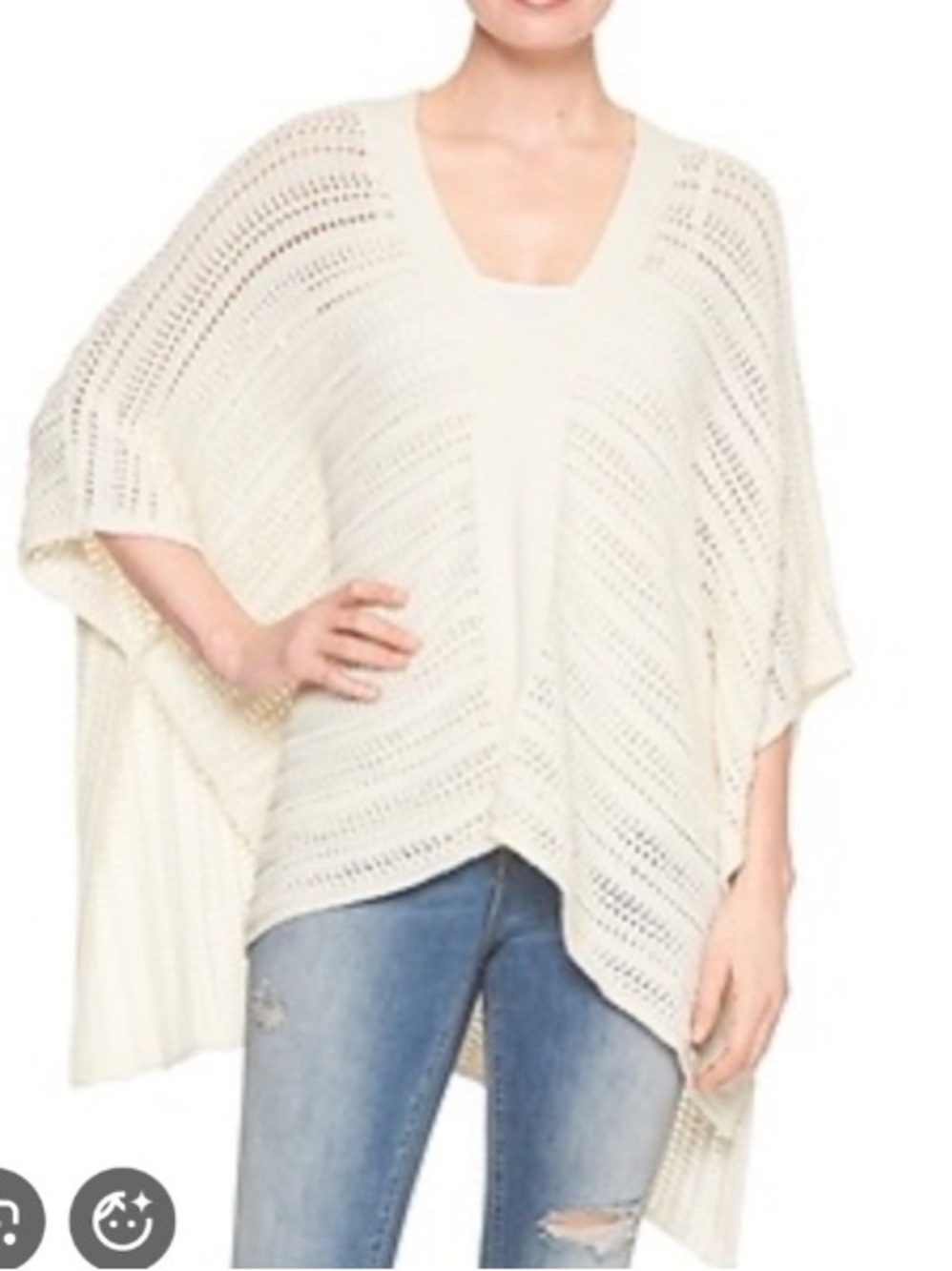 Gap crochet poncho